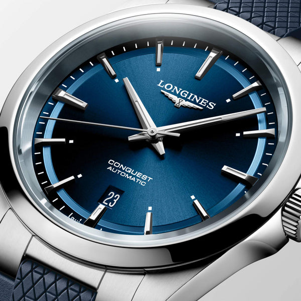 LONGINES 浪琴 Conquest 征服者系列藍色優雅時尚運動腕錶 41mm L38304929