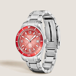 MontBlanc 萬寶龍 Iced Sea 系列日期顯示冰川紋自動腕錶 0 Oxygen 零氧限量版 38mm MB135762 - 新萬國鐘錶