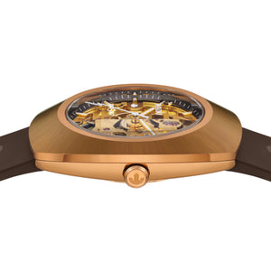RADO 雷達 DiaStar鑽星系列創始型鏤空玫瑰金Ceramos™自動機械腕錶 38mm R12159309