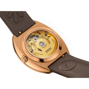 RADO 雷達 DiaStar鑽星系列創始型鏤空玫瑰金Ceramos™自動機械腕錶 38mm R12159309