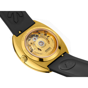 RADO 雷達 DiaStar鑽星系列創始型鏤空黃金Ceramos™自動機械腕錶 38mm R12166159