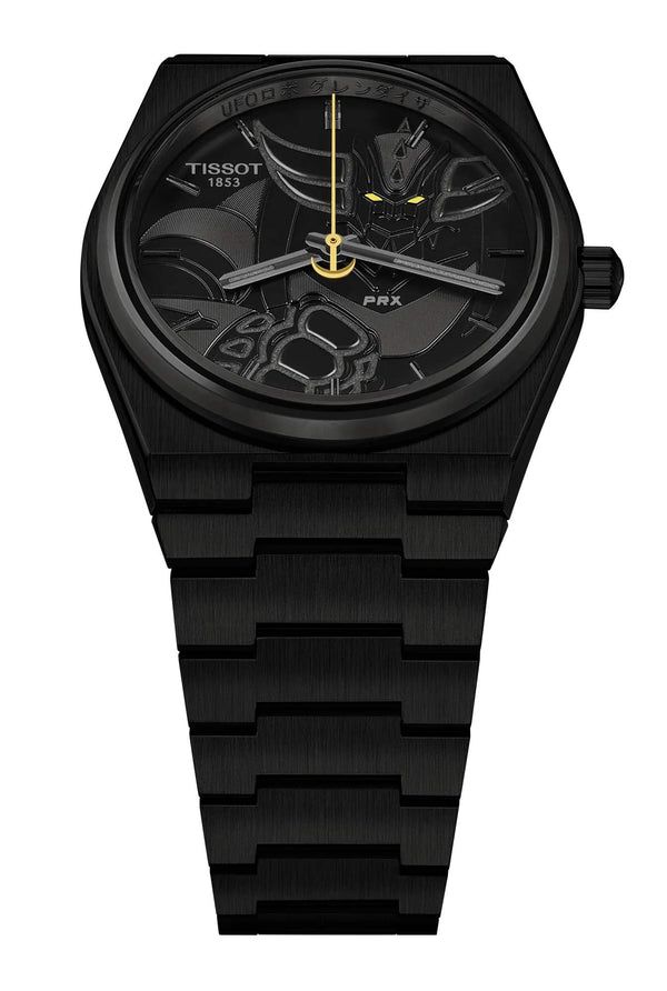 TISSOT 天梭 PRX 系列80小時自動款黑色PVD金剛戰神50周年特別款 40mm T1374073305101