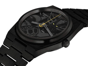 TISSOT 天梭 PRX 系列80小時自動款黑色PVD金剛戰神50周年特別款 40mm T1374073305101 - 新萬國鐘錶