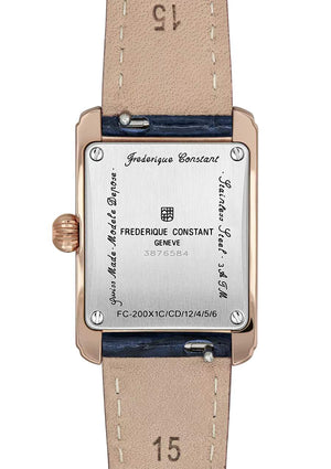 Frederique Constant 康斯登 Classics CARREE 方形典雅PVD玫瑰金石英女錶 23×21mm FC-200MCDC14