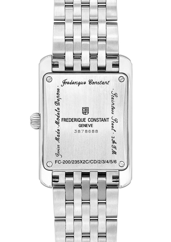 Frederique Constant 康斯登 Classics CARREE 方形典雅石英女士腕錶 36×25.20mm FC-235S2C6B