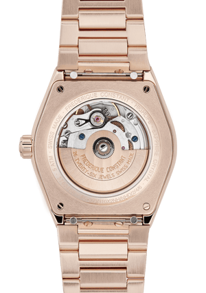 Frederique Constant 康斯登 HIGHLIFE PVD玫瑰金鑽圈機械腕錶 34mm FC-303VD2NHD4B