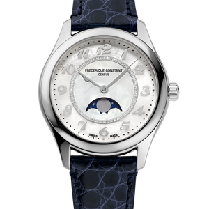 Frederique Constant 康斯登 Classics 系列優雅機械真鑽月相腕錶 36mm FC-331MPWD3B6 - 新萬國鐘錶
