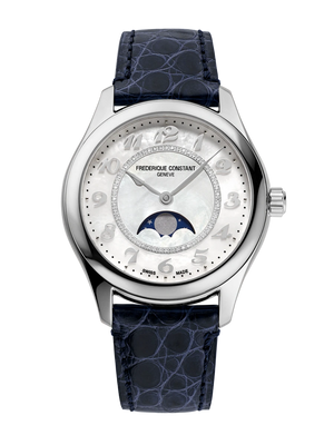 Frederique Constant 康斯登 Classics 系列優雅機械真鑽月相腕錶 36mm FC-331MPWD3B6 - 新萬國鐘錶