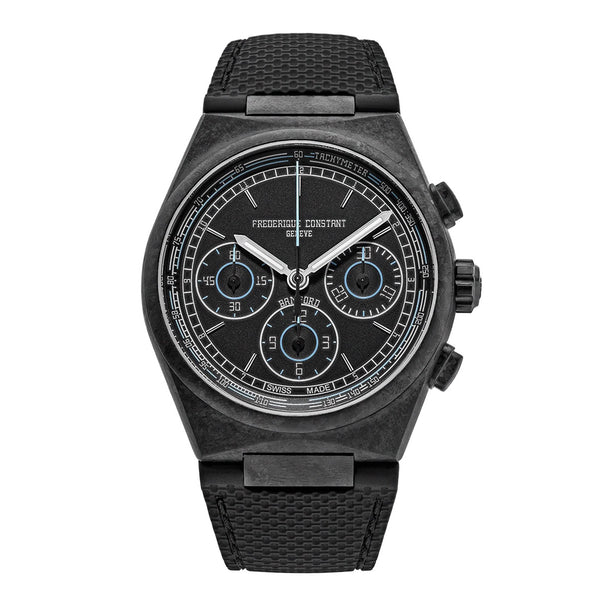 Frederique Constant 康斯登HIGHLIFE x Bamford 聯名熊貓鈦金屬計時碼錶機械腕錶 41mm FC-391BBL4NH1C