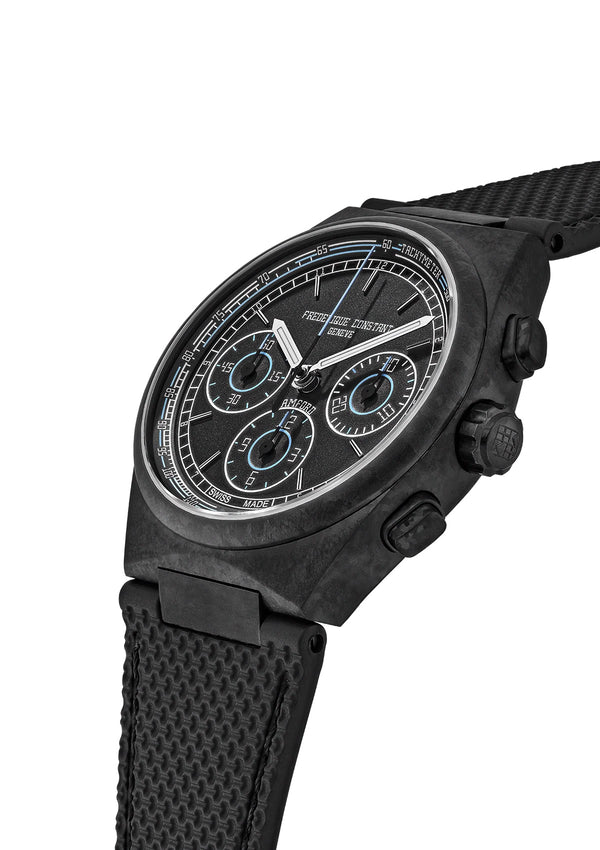 Frederique Constant 康斯登HIGHLIFE x Bamford 聯名熊貓鈦金屬計時碼錶機械腕錶 41mm FC-391BBL4NH1C