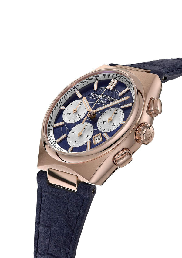 Frederique Constant 康斯登 HIGHLIFE 熊貓PVD玫瑰金計時碼錶機械腕錶 41mm FC-391NS4NH4