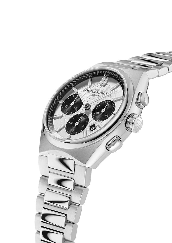 Frederique Constant 康斯登 HIGHLIFE 白面黑圈熊貓計時碼錶機械腕錶 41mm FC-391SB4NH6B