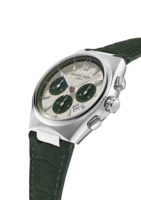 Frederique Constant 康斯登 HIGHLIFE 熊貓計時碼錶機械腕錶 41mm FC-391SGR4NH6