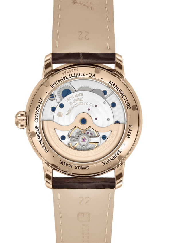 Frederique Constant 康斯登 Manufacture 自製機芯經典月相腕錶 42mm FC-712MS4H4