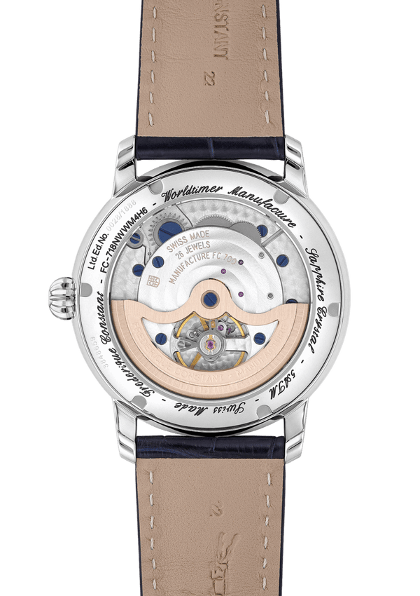 Frederique Constant 康斯登 Manufacture 自製機芯世界時區腕錶 42mm FC-718NWWM4H6