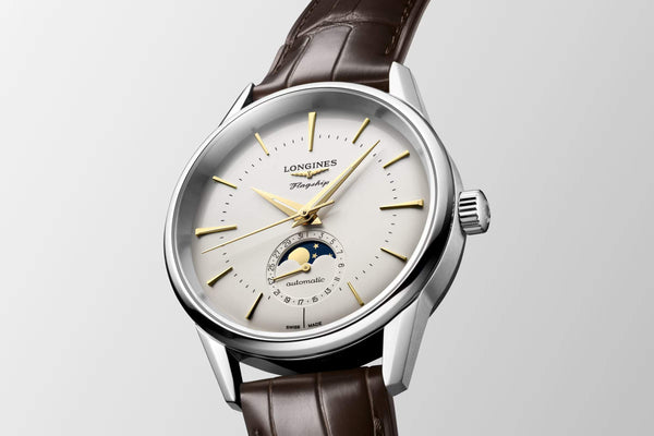 LONGINES 浪琴旗艦系列復刻月相機械腕錶 38.5mm L48154782
