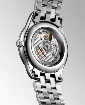 LONGINES 浪琴 Flagship 旗艦系列黑鑽面自動上鍊腕錶 38mm L49744576