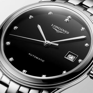 LONGINES 浪琴 Flagship 旗艦系列黑鑽面自動上鍊腕錶 38mm L49744576