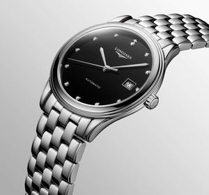 LONGINES 浪琴 Flagship 旗艦系列黑鑽面自動上鍊腕錶 38mm L49744576