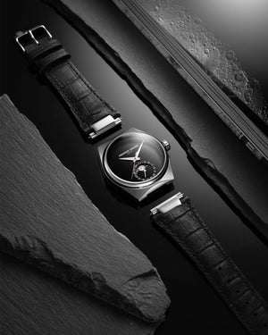 Frederique Constant 康斯登 HIGHLIFE Time+Tides黑色縞瑪瑙月相聯名機械腕錶 39mm FC-716ONB3NH6B