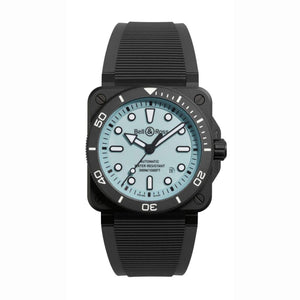 Bell & Ross 柏萊士 BR-03 DIVER FULL LUM CERAMIC 陶瓷300米潛水自動腕錶 42mm BR03A-D-LM-CE/SRB