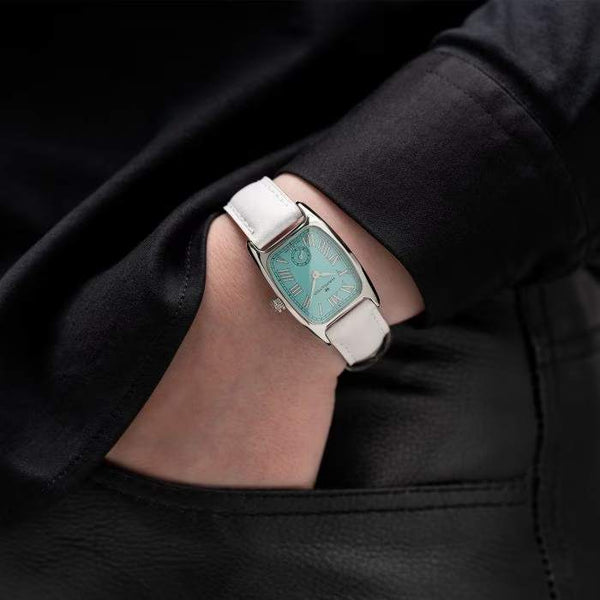 Hamilton 漢米爾頓 美國經典系列石英女士小秒針皮革方形腕錶 H13321861