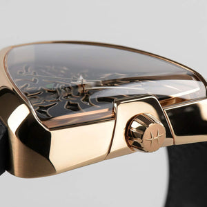 Hamilton 漢米爾頓 Ventura 探險系列 Elvis80 龍年玫瑰金PVD鏤空腕錶 H24525332