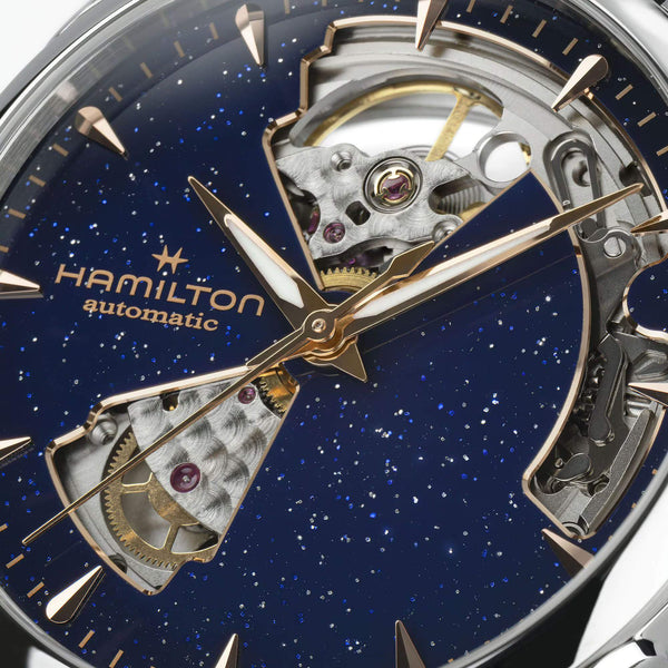 HAMILTON 漢米爾頓 JAZZMASTER 爵士系列 OPEN HEART 80小時自動腕錶 36mm H32215642