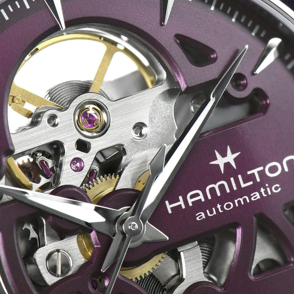 HAMILTON 漢米爾頓 JAZZMASTER 爵士系列鏤空自動機械腕錶 36mm H32265801