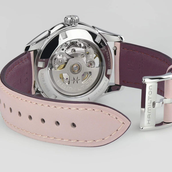HAMILTON 漢米爾頓 JAZZMASTER 爵士系列鏤空自動機械腕錶 36mm H32265801