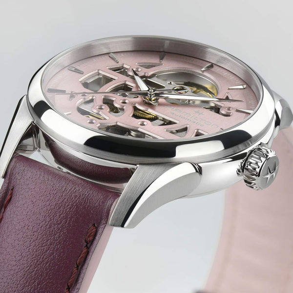 HAMILTON 漢米爾頓 JAZZMASTER 爵士系列鏤空自動機械腕錶 36mm H32265870