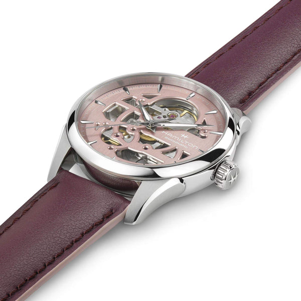 HAMILTON 漢米爾頓 JAZZMASTER 爵士系列鏤空自動機械腕錶 36mm H32265870