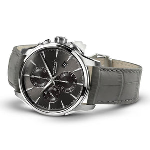 Hamilton 漢米爾頓 Jazzmaster 爵士系列自動上鍊計時機械腕錶 42mm H32586881 - 新萬國鐘錶