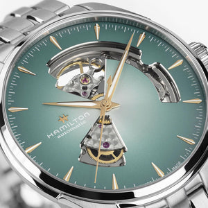 Hamilton 漢米爾頓 Jazzmaster 爵士系列鏤空自動機械腕錶 H32675141 40mm - 新萬國鐘錶