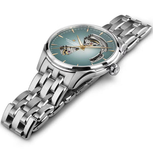 Hamilton 漢米爾頓 Jazzmaster 爵士系列鏤空自動機械腕錶 H32675141 40mm - 新萬國鐘錶