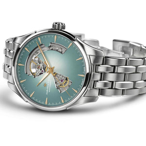 Hamilton 漢米爾頓 Jazzmaster 爵士系列鏤空自動機械腕錶 H32675141 40mm - 新萬國鐘錶