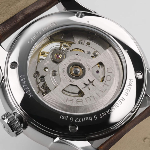 Hamilton 漢米爾頓 Jazzmaster 爵士系列鏤空機械腕錶 40mm H32675570
