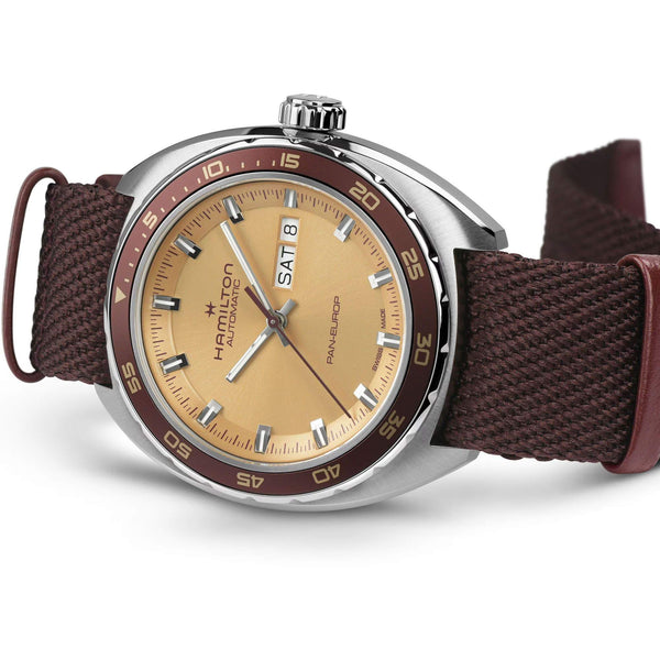 Hamilton 漢米爾頓美國經典系列 PAN EUROP 星期日曆機械腕錶 H35435820