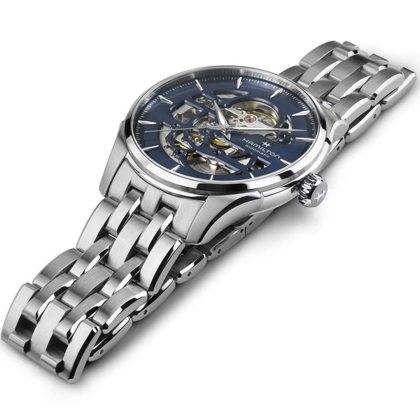 HAMILTON 漢米爾頓 JAZZMASTER 爵士系列鏤空自動機械腕錶 40mm H42535141