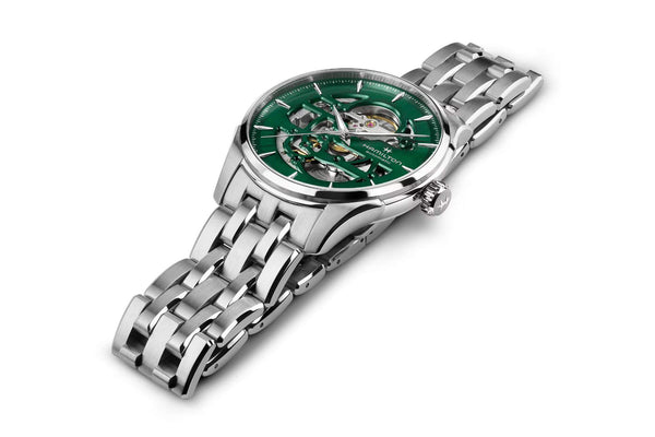 HAMILTON 漢米爾頓 JAZZMASTER 爵士系列 Skeleton 80小時鏤空自動腕錶 40mm H42535160