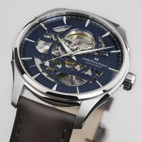 HAMILTON 漢米爾頓 JAZZMASTER 爵士系列鏤空自動機械腕錶 40mm H42535541