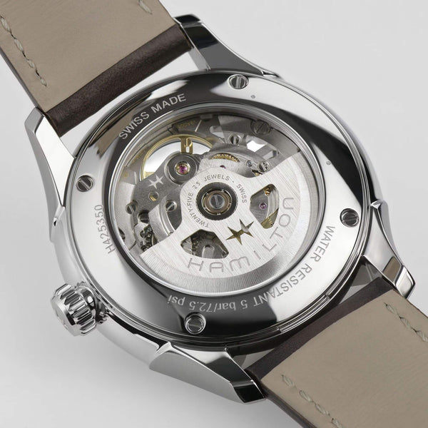 HAMILTON 漢米爾頓 JAZZMASTER 爵士系列鏤空自動機械腕錶 40mm H42535810