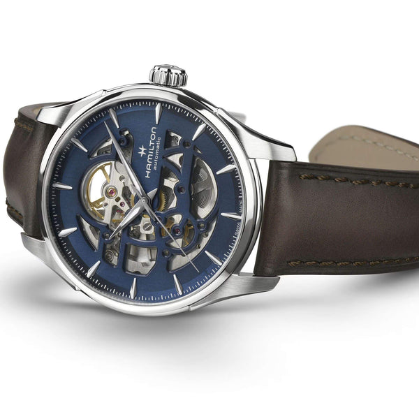 HAMILTON 漢米爾頓 JAZZMASTER 爵士系列鏤空自動機械腕錶 40mm H42535541