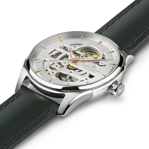 HAMILTON 漢米爾頓 JAZZMASTER 爵士系列鏤空自動機械腕錶 40mm H42535810