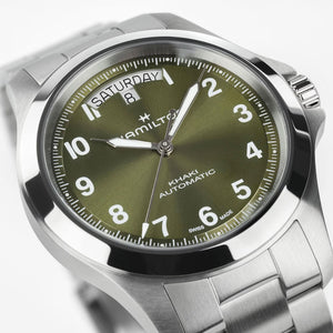 Hamilton 漢米爾頓 Khaki Field 卡其野戰 King Day-Date 星期日期80小時自動上鍊機械錶 40mm H64475160
