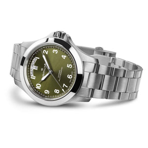 Hamilton 漢米爾頓 Khaki Field 卡其野戰 King Day-Date 星期日期80小時自動上鍊機械錶 40mm H64475160