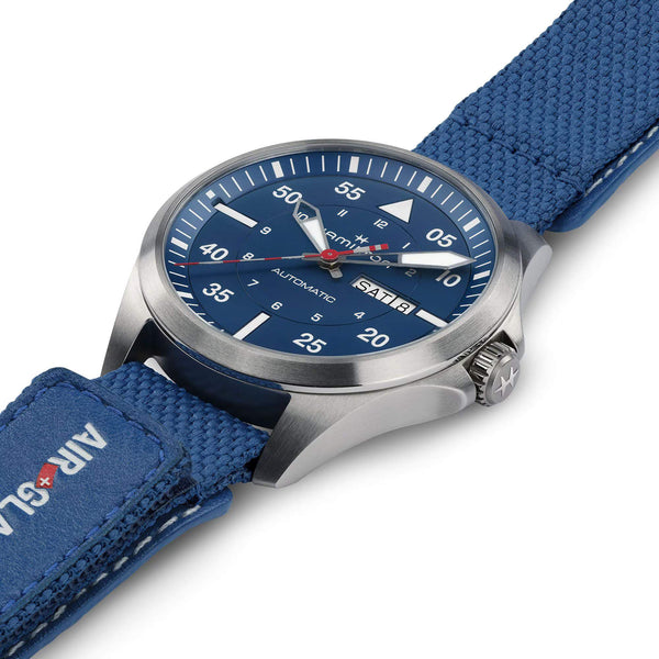 Hamilton 漢米爾頓 Khaki Aviation 卡其航空系列 AIR-GLACIERS 冰川救援隊機械飛行錶 42mm H64655941