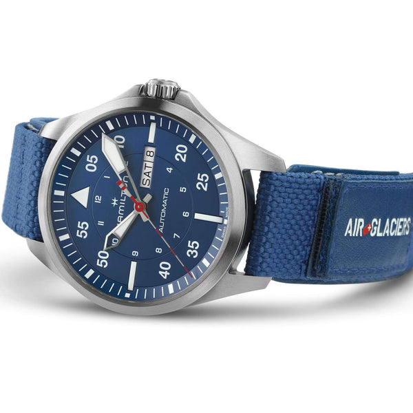 Hamilton 漢米爾頓 Khaki Aviation 卡其航空系列 AIR-GLACIERS 冰川救援隊機械飛行錶 42mm H64655941