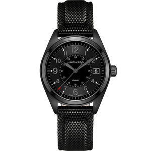 Hamilton 漢米爾頓 Khaki Field 卡其野戰黑色PVD石英腕錶 40mm H68401735 - 新萬國鐘錶