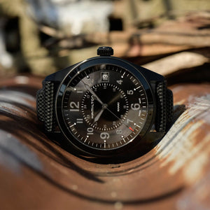 Hamilton 漢米爾頓 Khaki Field 卡其野戰黑色PVD石英腕錶 40mm H68401735 - 新萬國鐘錶